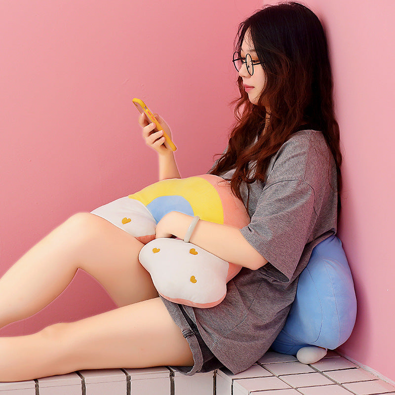 Cute Rainbow Clouds & Moon Plush Toys - The Ginger Toy Shop