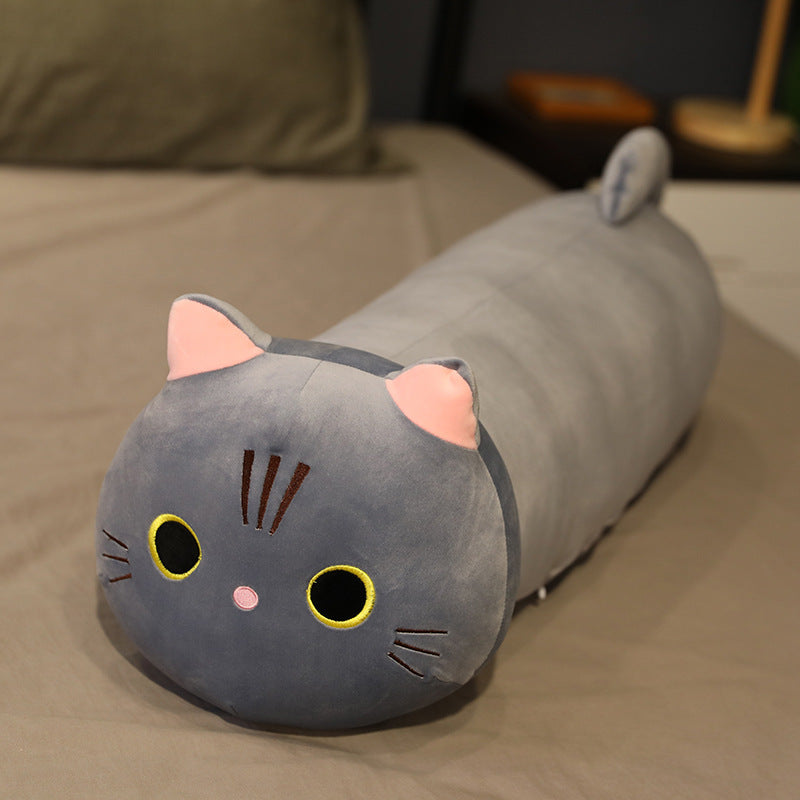 Cute Large Size Cartoon Cat Plush Toys Stuffed Cloth Doll Long Animal Pillow Cushion - The Ginger Toy Shop