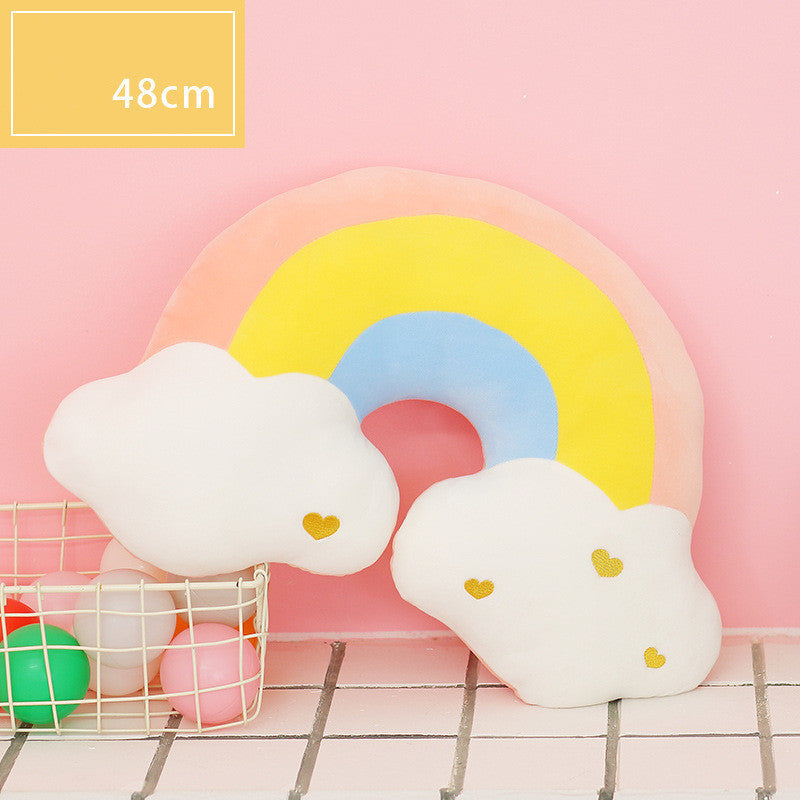 Cute Rainbow Clouds & Moon Plush Toys - The Ginger Toy Shop