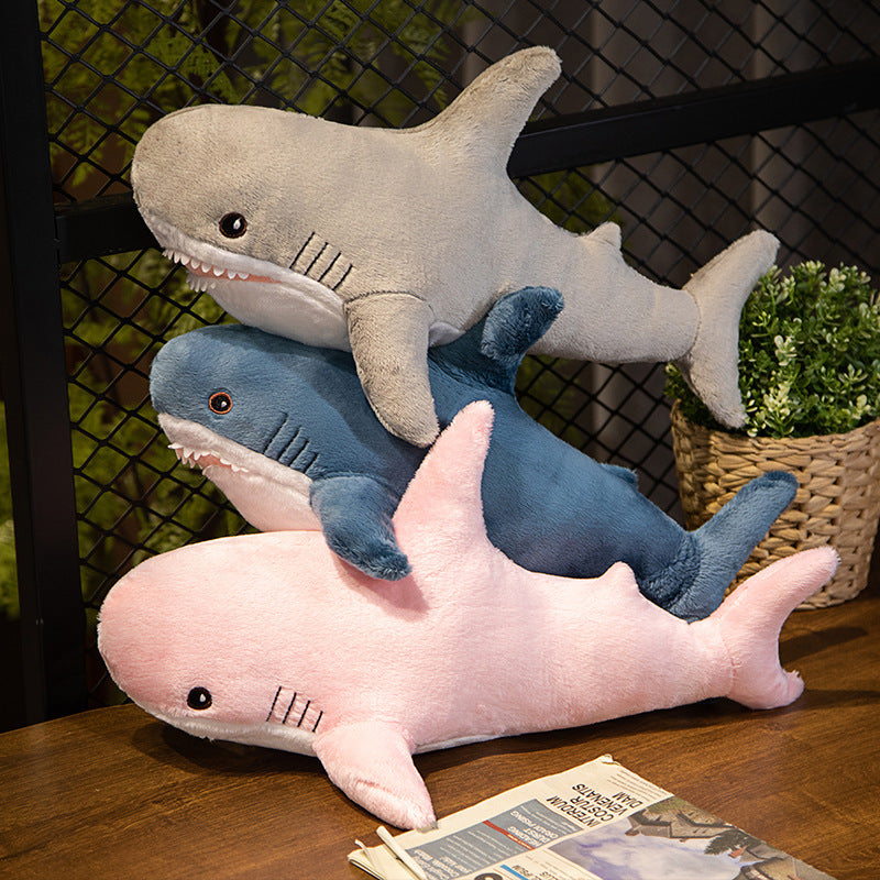 Cute Fashion Simple Shark Throw Pillow Doll Plush Toys - The Ginger Toy Shop