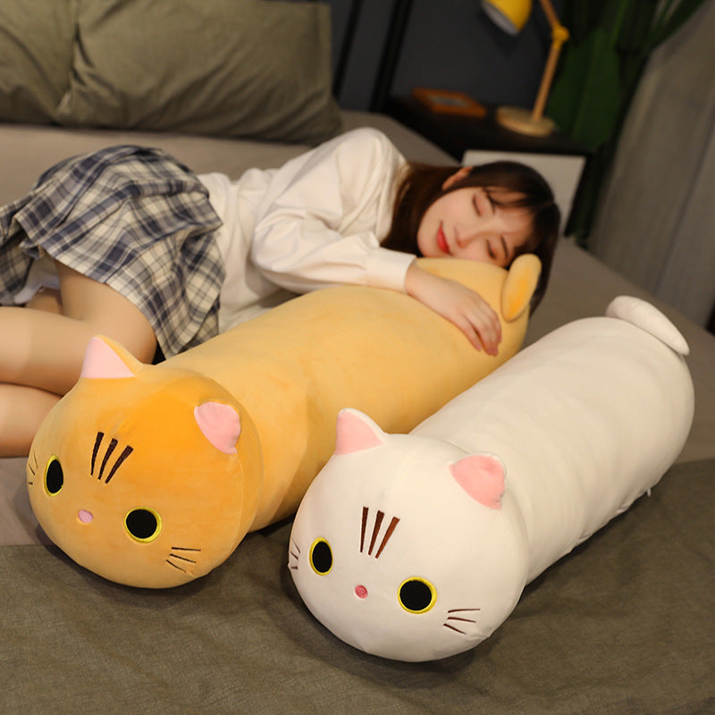Cute Large Size Cartoon Cat Plush Toys Stuffed Cloth Doll Long Animal Pillow Cushion - The Ginger Toy Shop