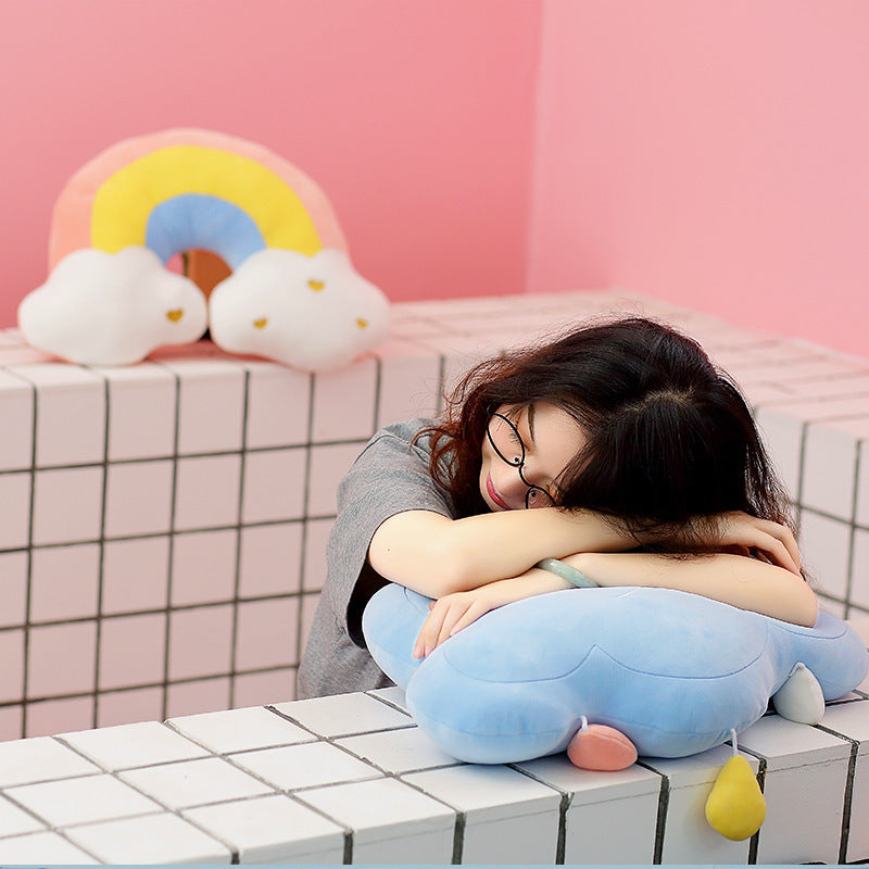 Cute Rainbow Clouds & Moon Plush Toys - The Ginger Toy Shop