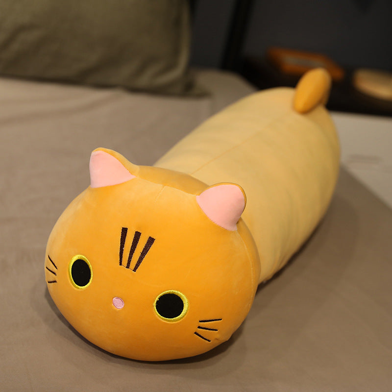 Cute Large Size Cartoon Cat Plush Toys Stuffed Cloth Doll Long Animal Pillow Cushion - The Ginger Toy Shop