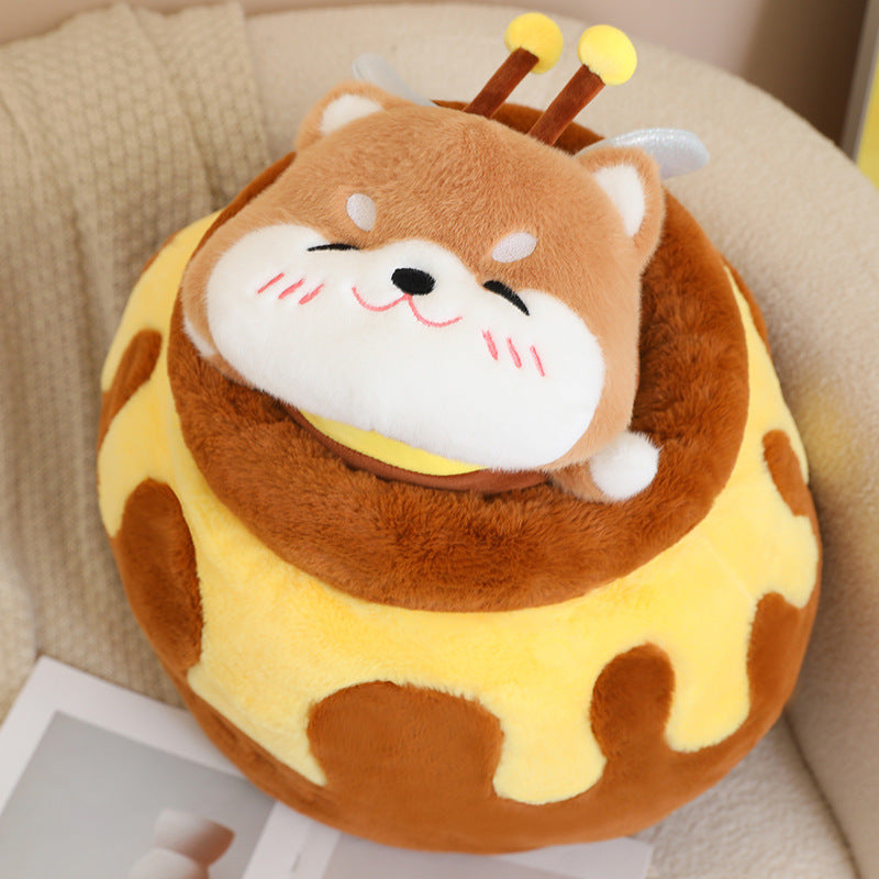 Cute Bee Doll Plush Toys Capybara Doll Shiba Inu Cute Honey Jar - The Ginger Toy Shop