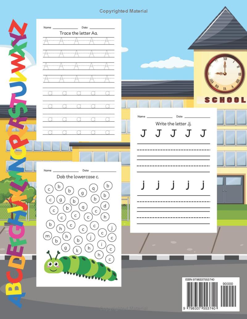 ABC Adventures: A Preschool Alphabet Workbook: My First ABCs: A Fun Alphabet Learning Book - The Ginger Toy Shop