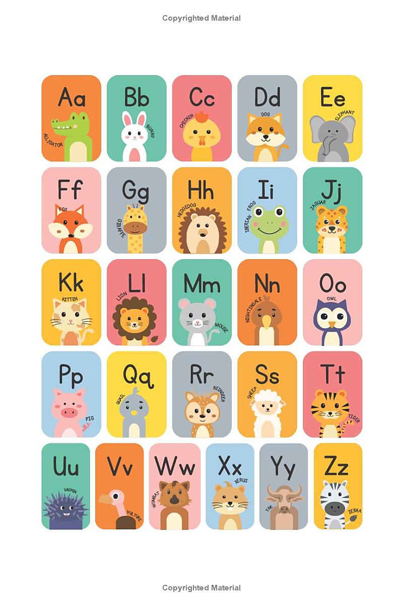 "Animal Alphabet Adventures: A Fun & Educational Coloring Book" Learning book for kids,creative activities: "Learn, Count & Solve Puzzles with A-Z Animals!" - The Ginger Toy Shop