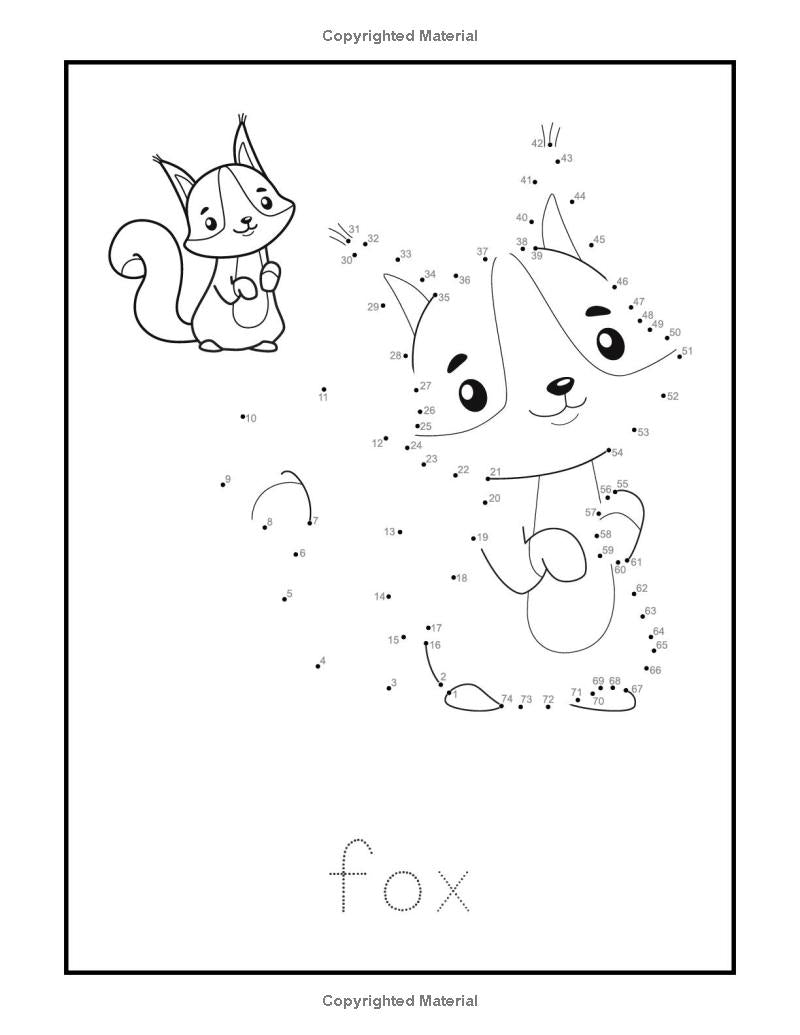 Amazing Animal Adventures: A Fun Coloring dot to dot Book for Kids!: "Learn About Animals with Creative Coloring, Fun Facts, and Engaging Activities - The Ginger Toy Shop