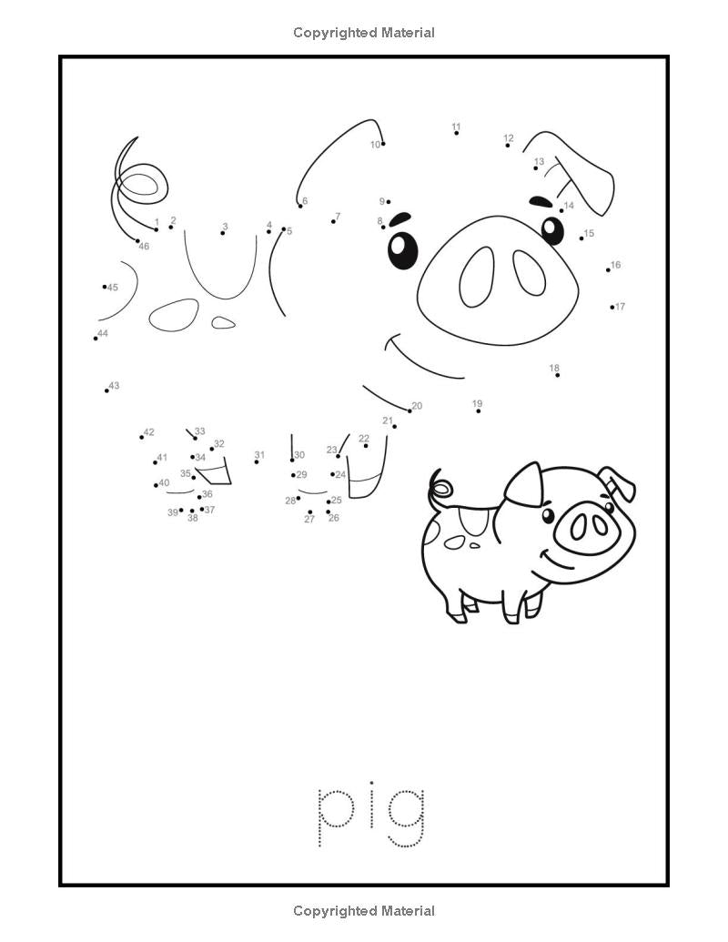 Amazing Animal Adventures: A Fun Coloring dot to dot Book for Kids!: "Learn About Animals with Creative Coloring, Fun Facts, and Engaging Activities - The Ginger Toy Shop