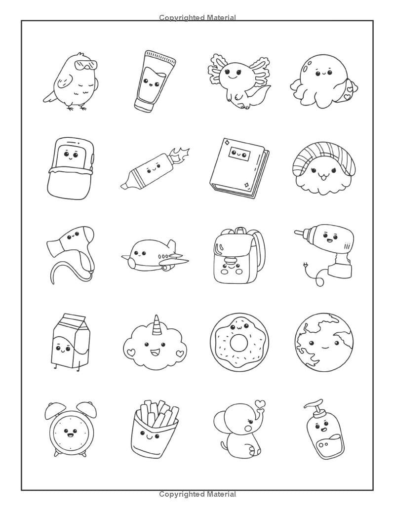 How to Draw 101 Cute Things for Kids: A simple and fun step-by-step guide to drawing cute things: A Fun, Easy Step-by-Step Guide for Kids to Draw Adorable Animals, Food, and More! - The Ginger Toy Shop