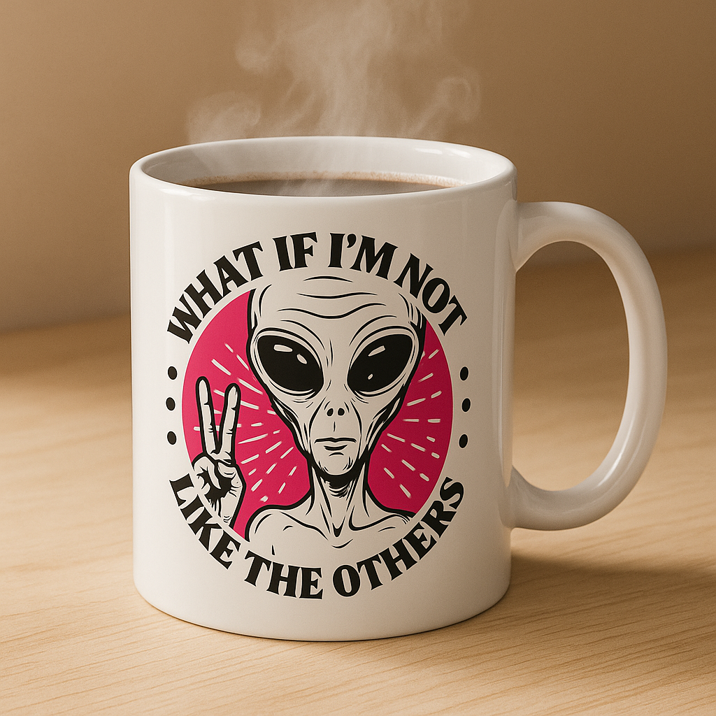 Alien Mug – " I'm Not Like the Others" - The Ginger Toy Shop