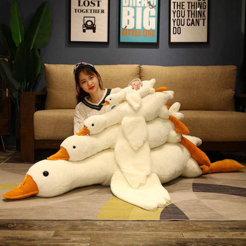 White Cute Geese Pillow Plush Duck - The Ginger Toy Shop