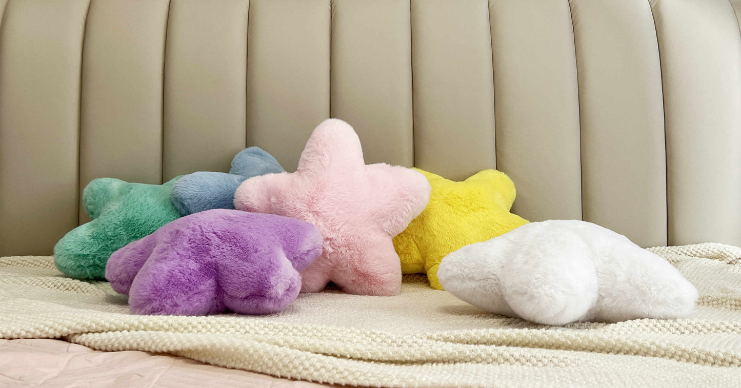 Super Soft Star-Shaped Pillow – Cute, Fluffy & Decorative - The Ginger Toy Shop
