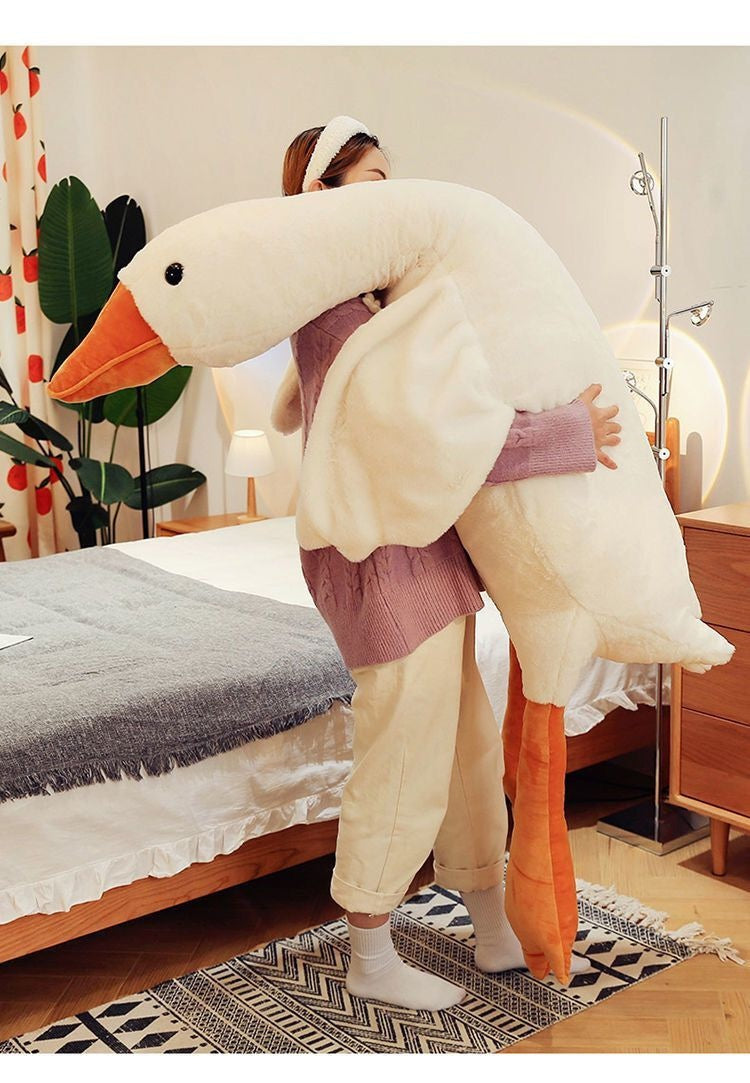 White Cute Geese Pillow Plush Duck - The Ginger Toy Shop