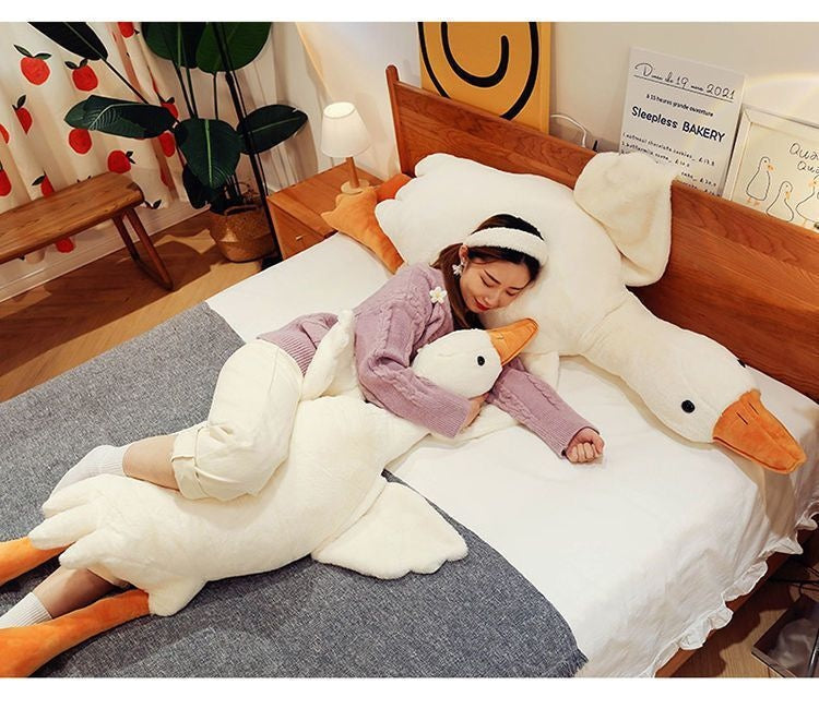 White Cute Geese Pillow Plush Duck - The Ginger Toy Shop