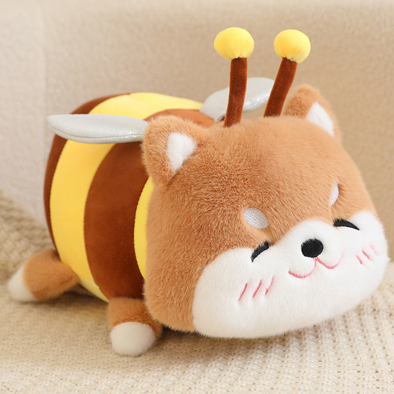 Cute Bee Doll Plush Toys Capybara Doll Shiba Inu Cute Honey Jar - The Ginger Toy Shop