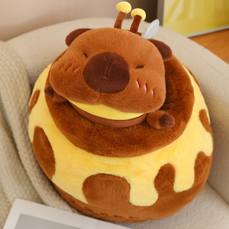 Cute Bee Doll Plush Toys Capybara Doll Shiba Inu Cute Honey Jar - The Ginger Toy Shop