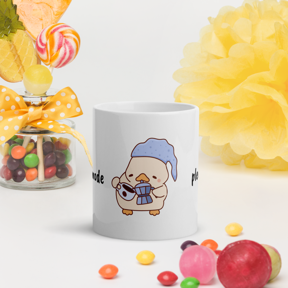 Cute Duck Mug 11oz Funny Glossy White Ceramic Cup – Original Design by GingerStore – Dishwasher & Microwave Safe - The Ginger Toy Shop