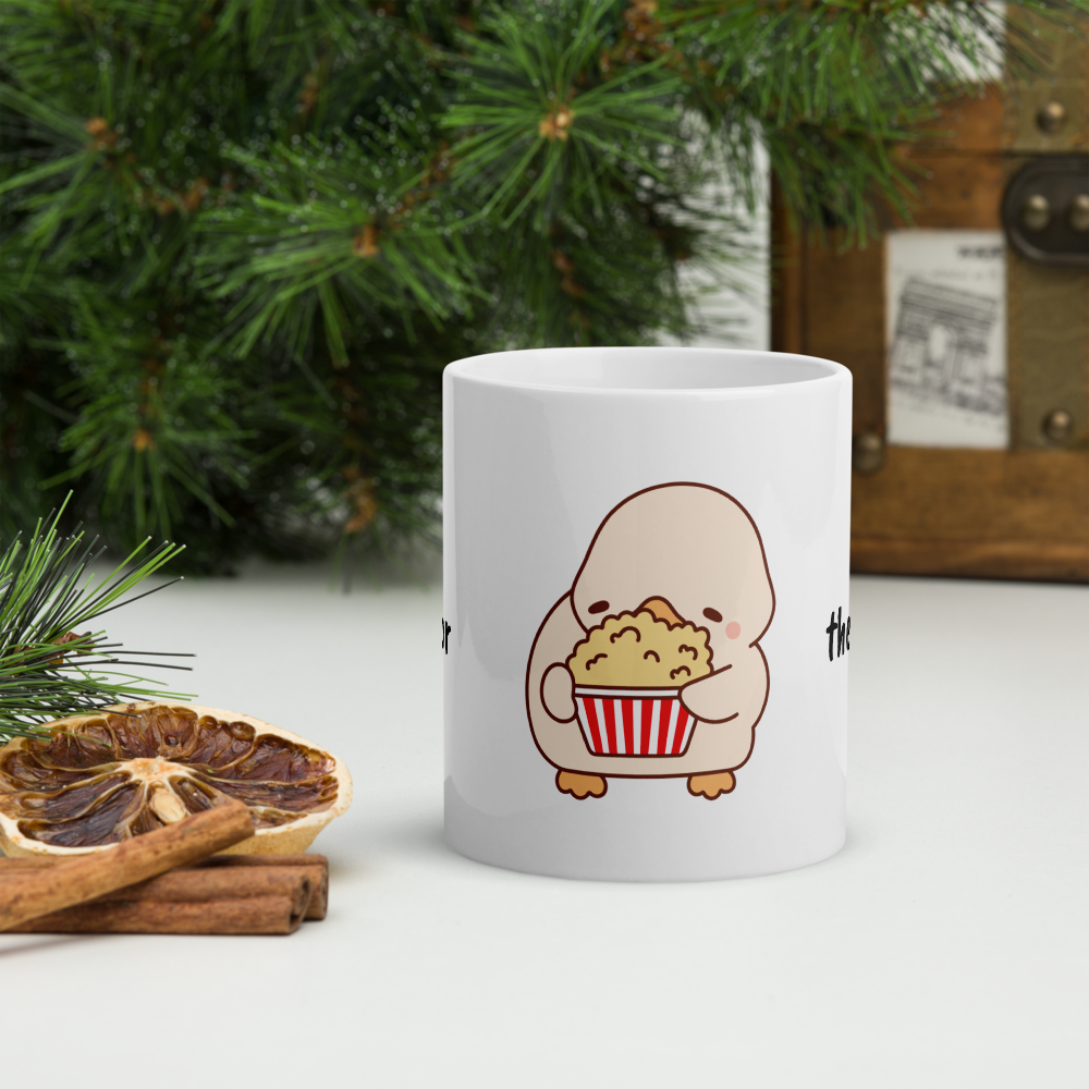 Cute Duck Mug 11oz Funny Glossy White Ceramic Cup – Original Design by GingerStore – Dishwasher & Microwave Safe - The Ginger Toy Shop