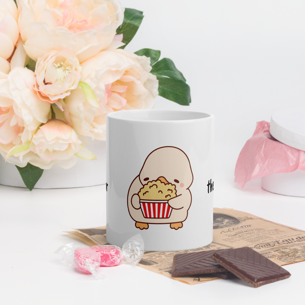 Cute Duck Mug 11oz Funny Glossy White Ceramic Cup – Original Design by GingerStore – Dishwasher & Microwave Safe - The Ginger Toy Shop