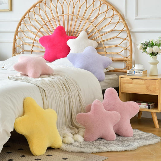Super Soft Star-Shaped Pillow – Cute, Fluffy & Decorative - The Ginger Toy Shop