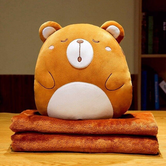 Cartoon Multifunctional Blanket Animal Pillow Blanket - The Ginger Toy Shop