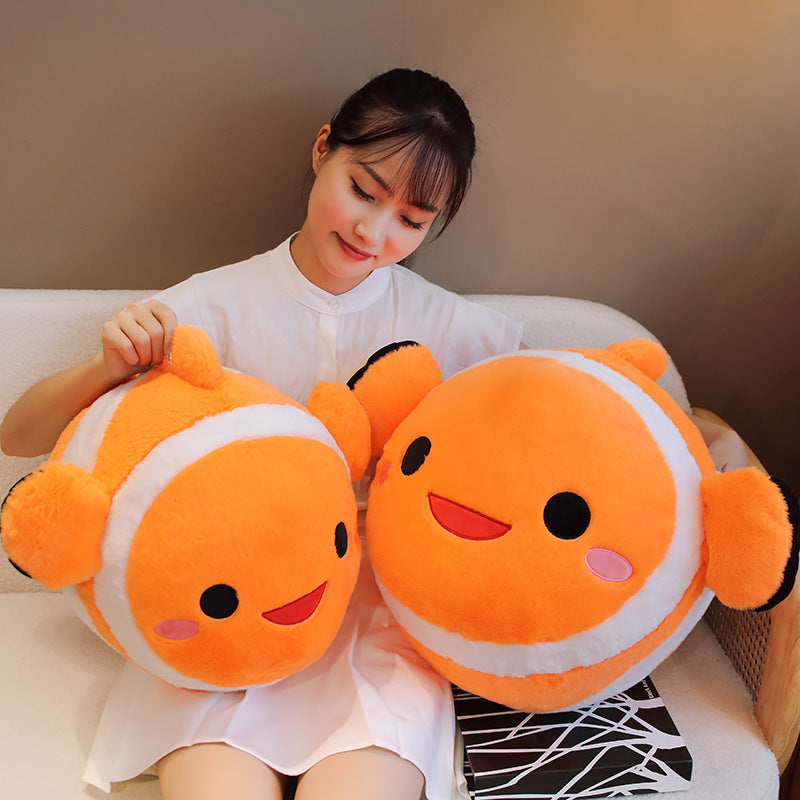 Cute Clownfish Doll Plush Toys Aquarium Simulated Fish Pillow - The Ginger Toy Shop