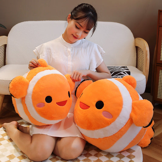 Cute Clownfish Doll Plush Toys Aquarium Simulated Fish Pillow - The Ginger Toy Shop