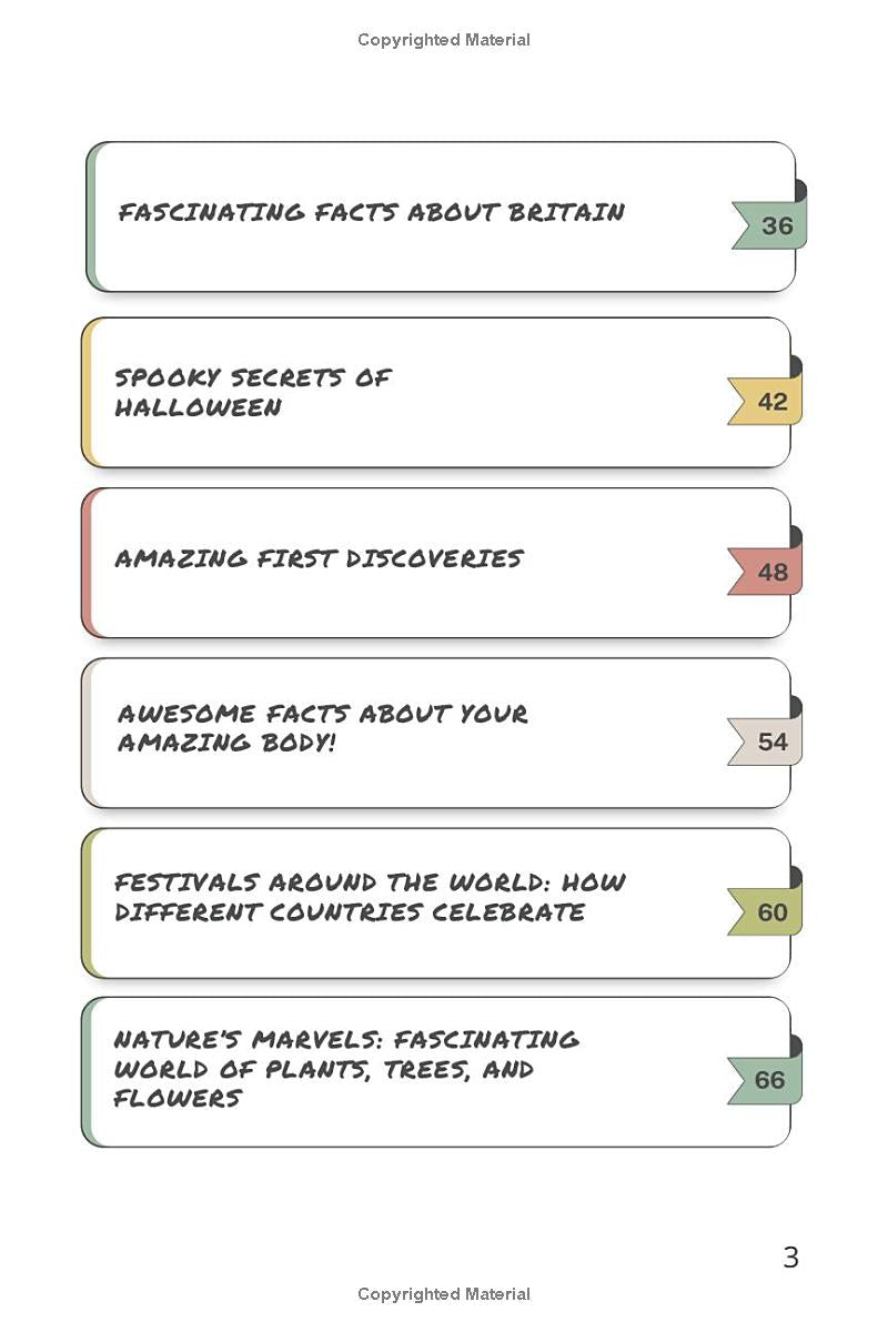 The Amazing Book of Fascinating Facts "Over 150 Amazing Facts to Inspire Curious Minds of All Ages": Over 150 Amazing Facts for Kids: A Collection of ... Facts about Science, Animals,History and more - The Ginger Toy Shop