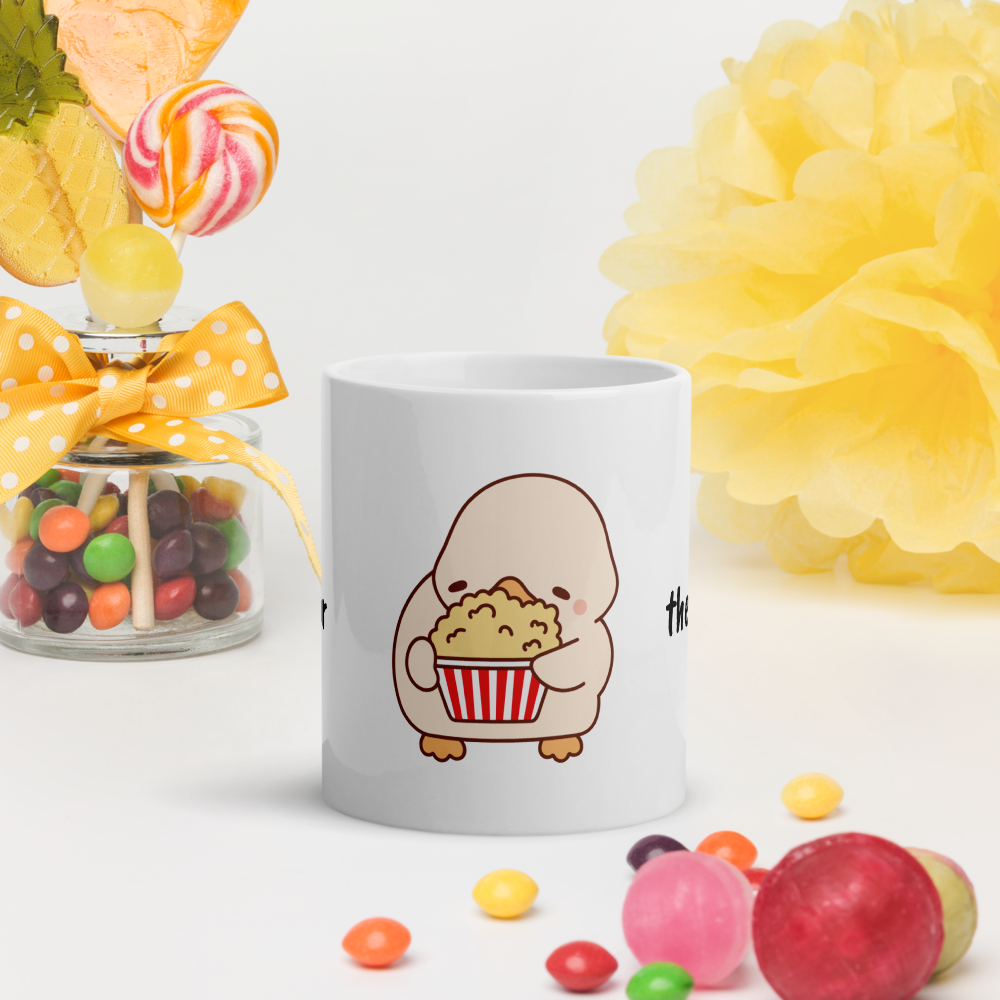 Cute Duck Mug 11oz Funny Glossy White Ceramic Cup – Original Design by GingerStore – Dishwasher & Microwave Safe - The Ginger Toy Shop